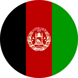 Flag of Afghanistan - Round