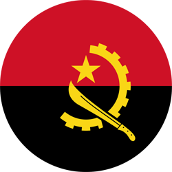 Flag of Angola - Round