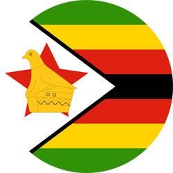 Flag of Zimbabwe - Round