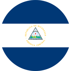 Flag of Nicaragua - Round