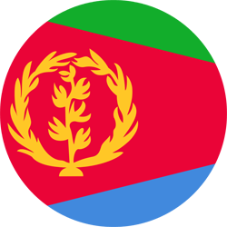 Flag of Eritrea - Round