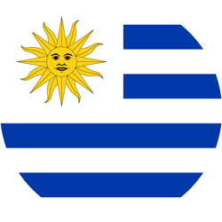 Flag of Uruguay - Round