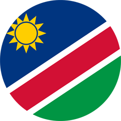 Flag of Namibia - Round