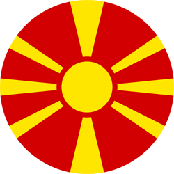Flag of North Macedonia - Flag of North Macedonia - Round