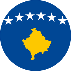 Flag of Kosovo - Round