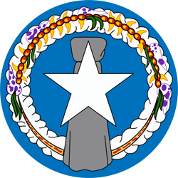 Flag of Northern Mariana Islands - Round