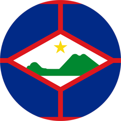 Flag of St. Eustatius - Round