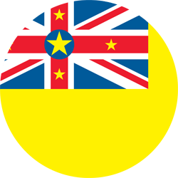 Flag of Niue - Round