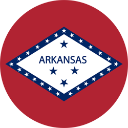 Flag of Arkansas - Round