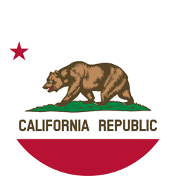 Flag of California - Round