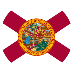 Flag of Florida - Round