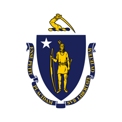 Flag of Massachusetts - Round