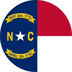 Flag of North Carolina - Round