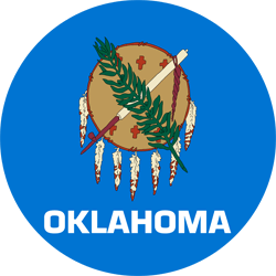 Flag of Oklahoma - Round