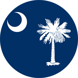 Flag of South Carolina - Round