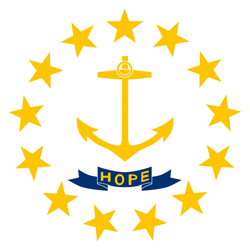 Flag of Rhode Island - Round