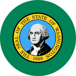 Flag of Washington - Round