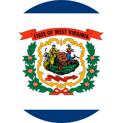 Flag of West Virginia - Round