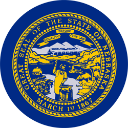 Flag of Nebraska - Round