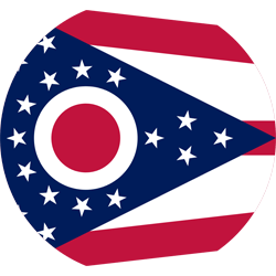 Flag of Ohio - Round