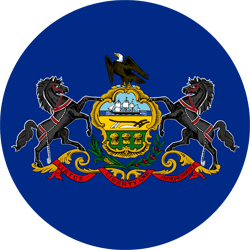 Flag of Pennsylvania - Round