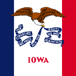 Iowa flag icon