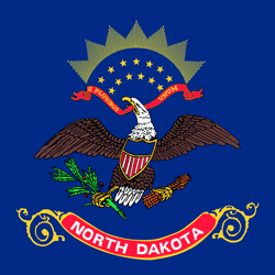 North Dakota flag icon