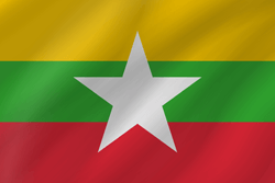Flag of Myanmar - Wave
