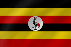 Flag of Uganda - Wave