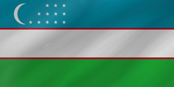 Flag of Uzbekistan - Wave