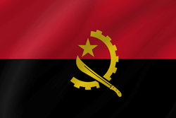 Flag of Angola - Wave