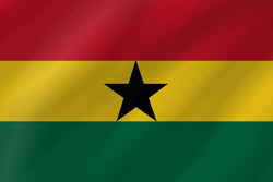 Flag of Ghana - Wave
