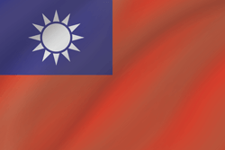 Flag of Taiwan - Flag of the Republic of China - Wave