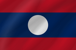 Flag of Laos - Wave