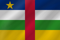 Flag of Central-African Republic, the - Wave