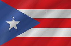 Flag of Puerto Rico - Wave