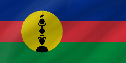 Flag of New Caledonia - Wave