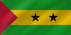 Flag of São Tomé and Príncipe - Wave