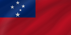 Flag of Samoa - Wave