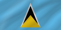 Flag of Saint Lucia - Wave