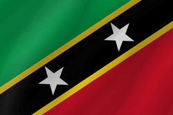 Flag of Saint Kitts and Nevis - Wave