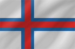 Flag of the Faroe Islands - Wave