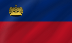 Flag of Liechtenstein - Wave