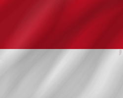 Flag of Monaco - Wave
