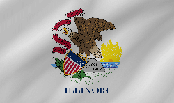 Flag of Illinois - Wave