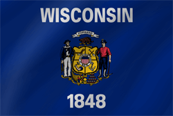 Flag of Wisconsin - Wave