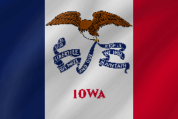 Flag of Iowa - Wave