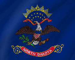 Flag of North Dakota - Wave