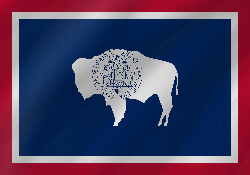 Flag of Wyoming - Wave