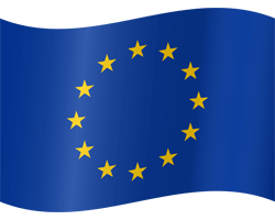 Flag of Europe - Waving